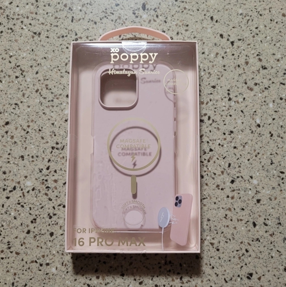XO Poppy iPhone 16 Pro Max Himalayan Sunrise Magsafe Compatible Cellphone Case